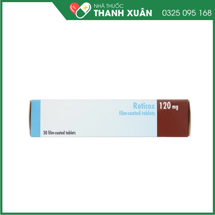 Roticox 120 mg thuốc điều trị thoái hóa khớp, viêm khớp dạng thấp, viêm cột sống dính khớp và viêm khớp gút cấp tính
