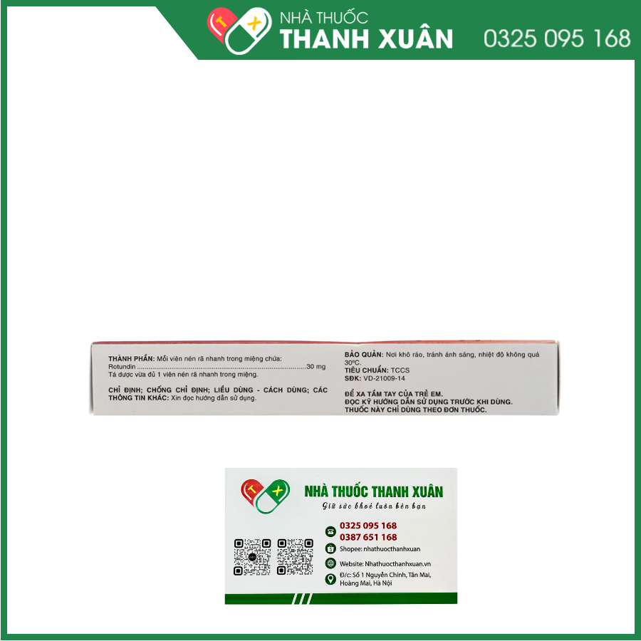 Rotundin-SPM 30mg giúp giảm lo âu, căng thẳng