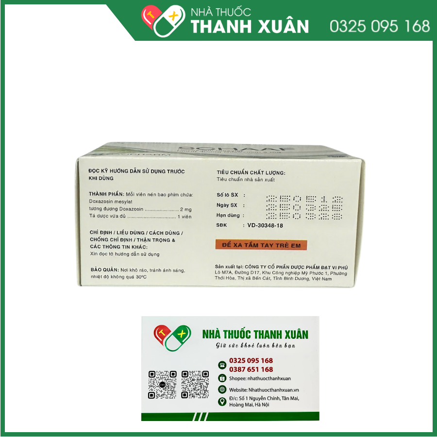 SCHAAF bệnh tăng huyết áp, phì đại lành tính tuyến tiền liệt