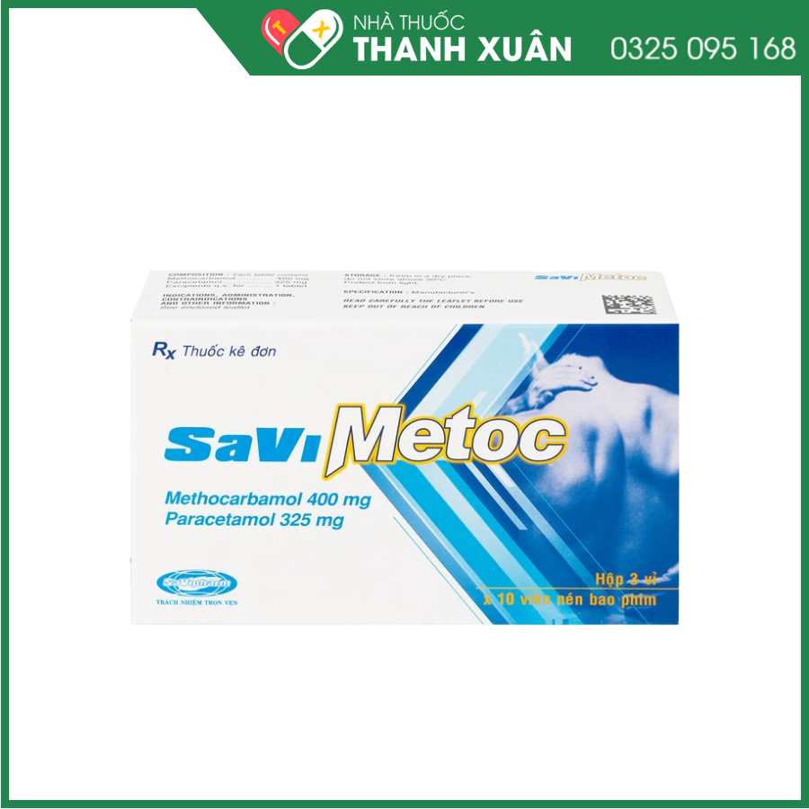 SaviMetoc giảm đau do co thắt cơ