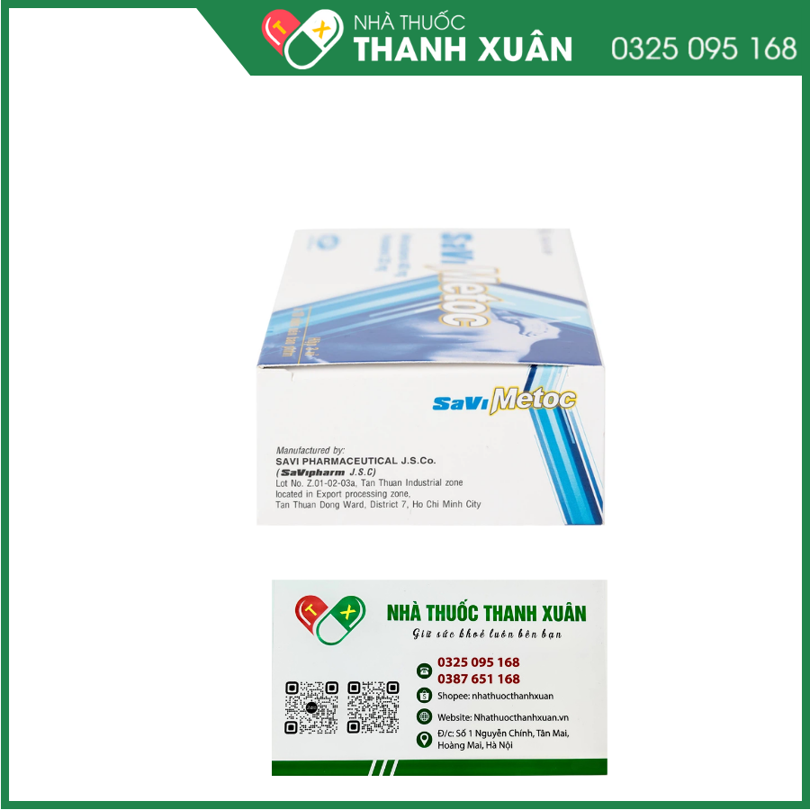 SaviMetoc giảm đau do co thắt cơ