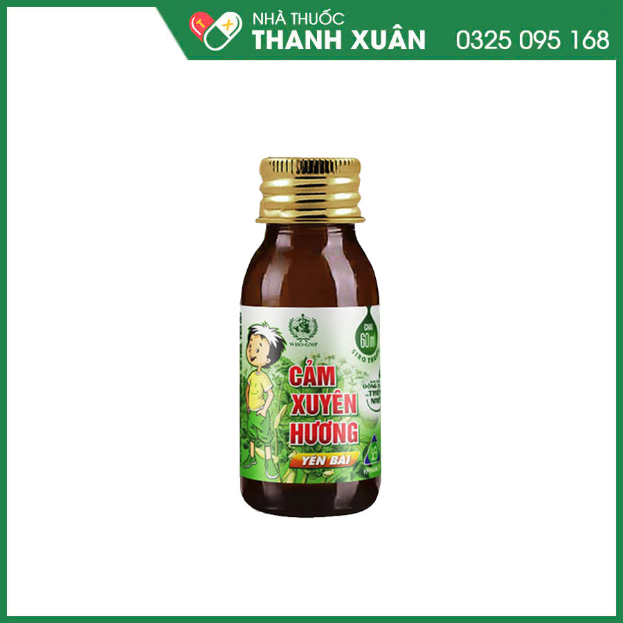 Siro Cảm Xuyên Hương Yên Bái điều trị các trường hợp cảm lạnh, cảm cúm, giảm ho do lạnh, ho đờm nhiều