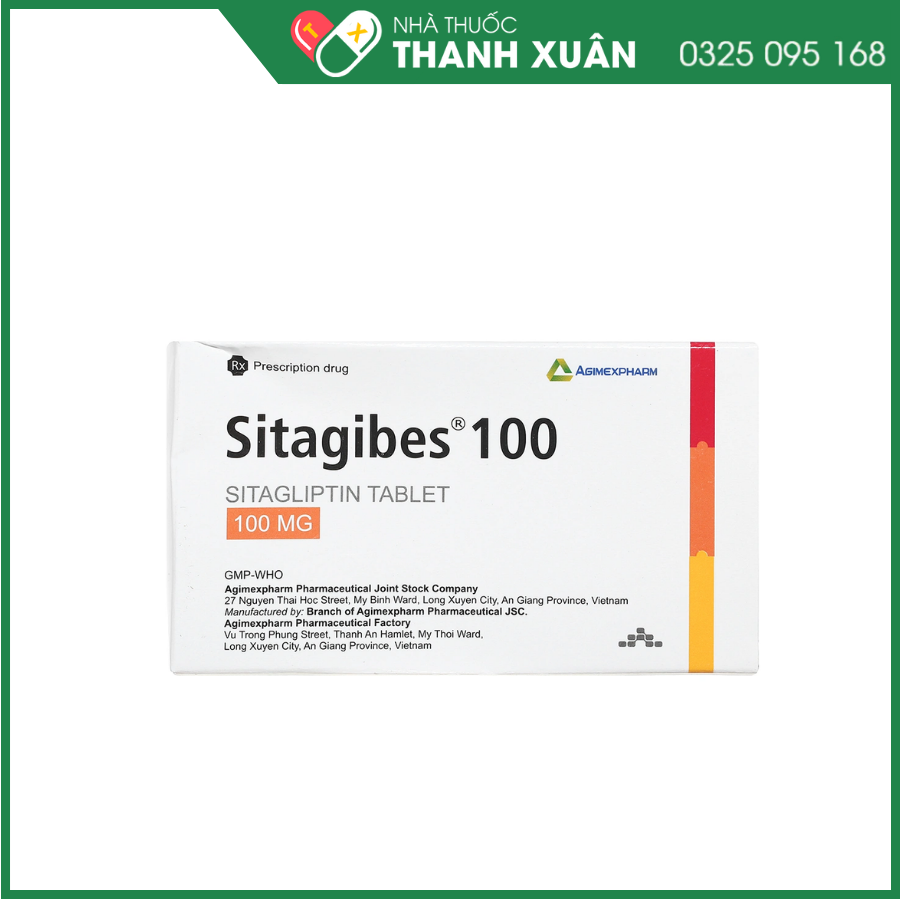 Sitagibes 100 trị đái tháo đường tuýp 2