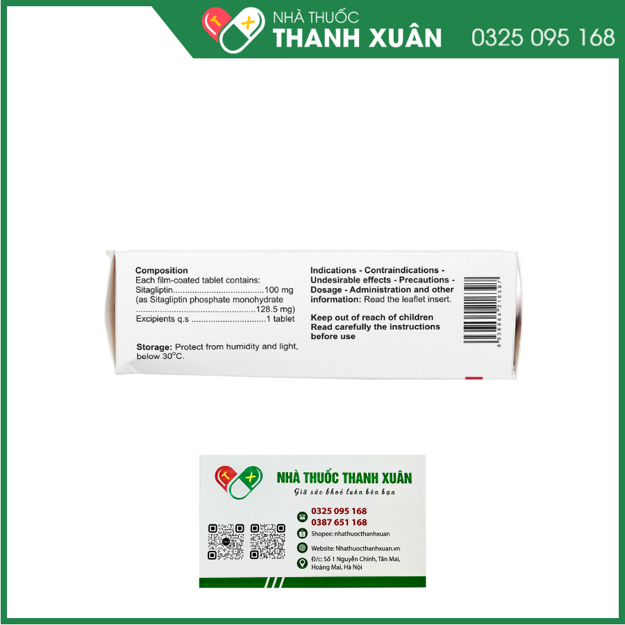 Sitagibes 100 trị đái tháo đường tuýp 2