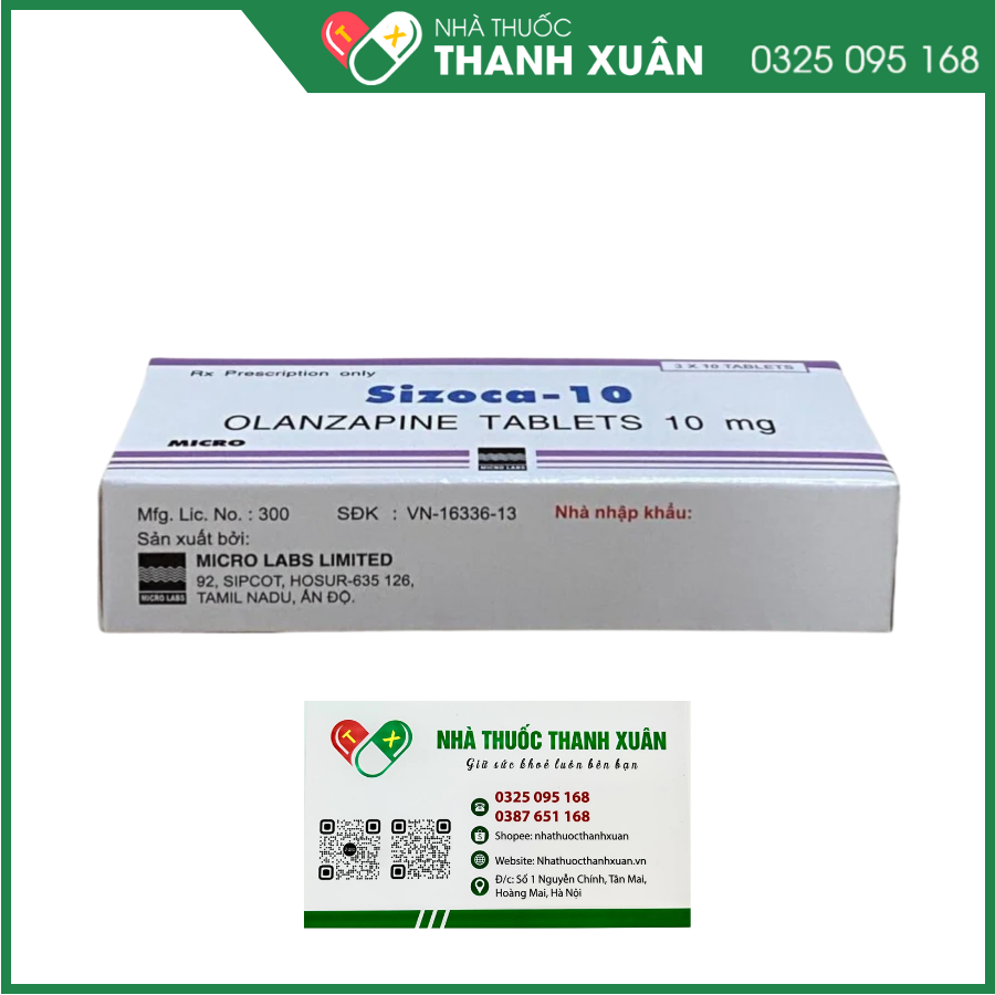 Sizoca-10 điều trị rối loạn tâm thần