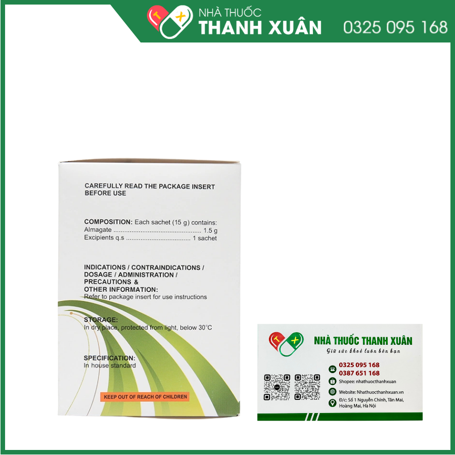 Hỗn dịch uống Soares điều trị loét dạ dày tá tràng