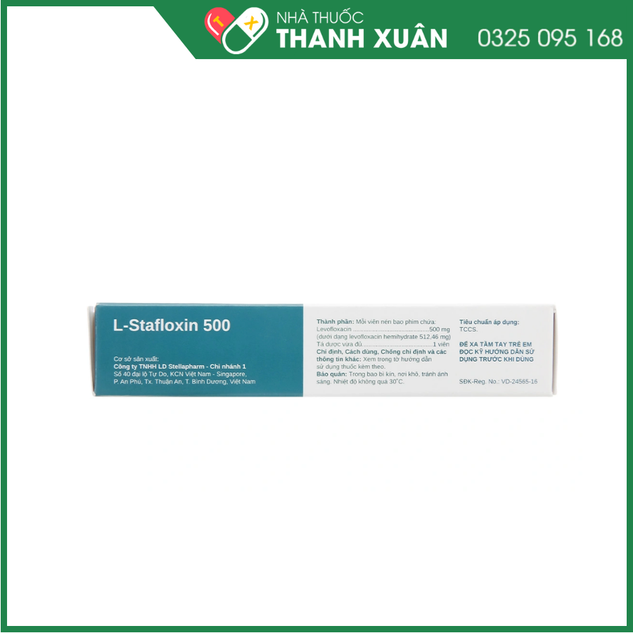 Thuốc L-Stafloxin 500 Stella điều trị nhiễm khuẩn