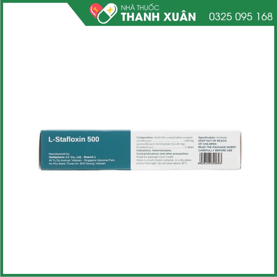 Thuốc L-Stafloxin 500 Stella điều trị nhiễm khuẩn