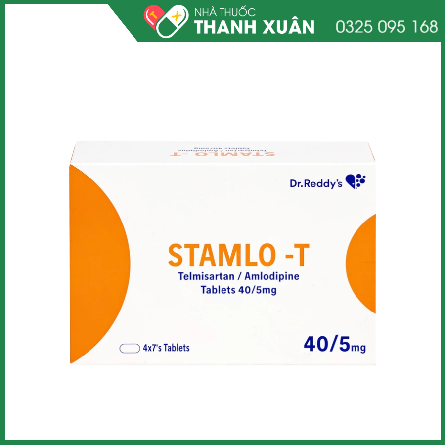 Stamlo-T 40/5mg điều trị tăng huyết áp vô căn