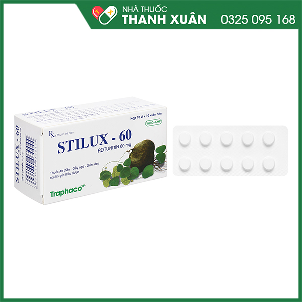 Stilux-60 giảm lo âu, căng thẳng
