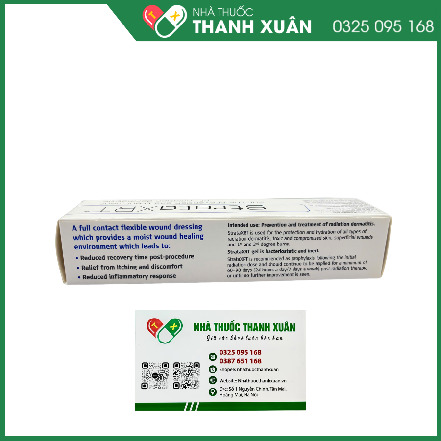 StrataXRT - Phòng ngừa và điều trị viêm da do xạ trị