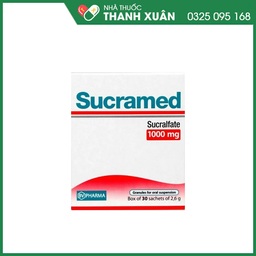 Sucramed thuốc điều trị loét dạ dày, viêm dạ dày-tá tràng và triệu chứng trào ngược dạ dày