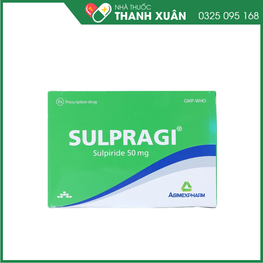 Sulpragi 50mg trị tâm thần phân liệt, rối loạn lo âu