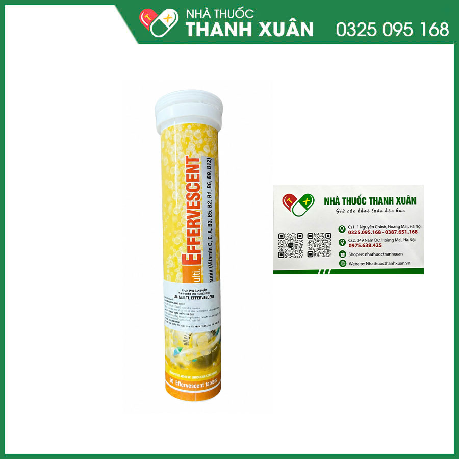 LD-Multi. Effervescent bổ sung vitamin và khoáng chất cho cơ thể khoẻ mạnh