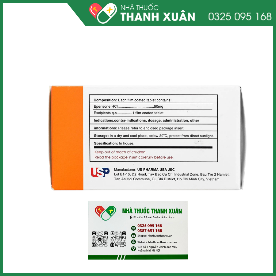 Tabrison - Cải thiện các triệu chứng tăng trương lực cơ, giúp giãn cơ
