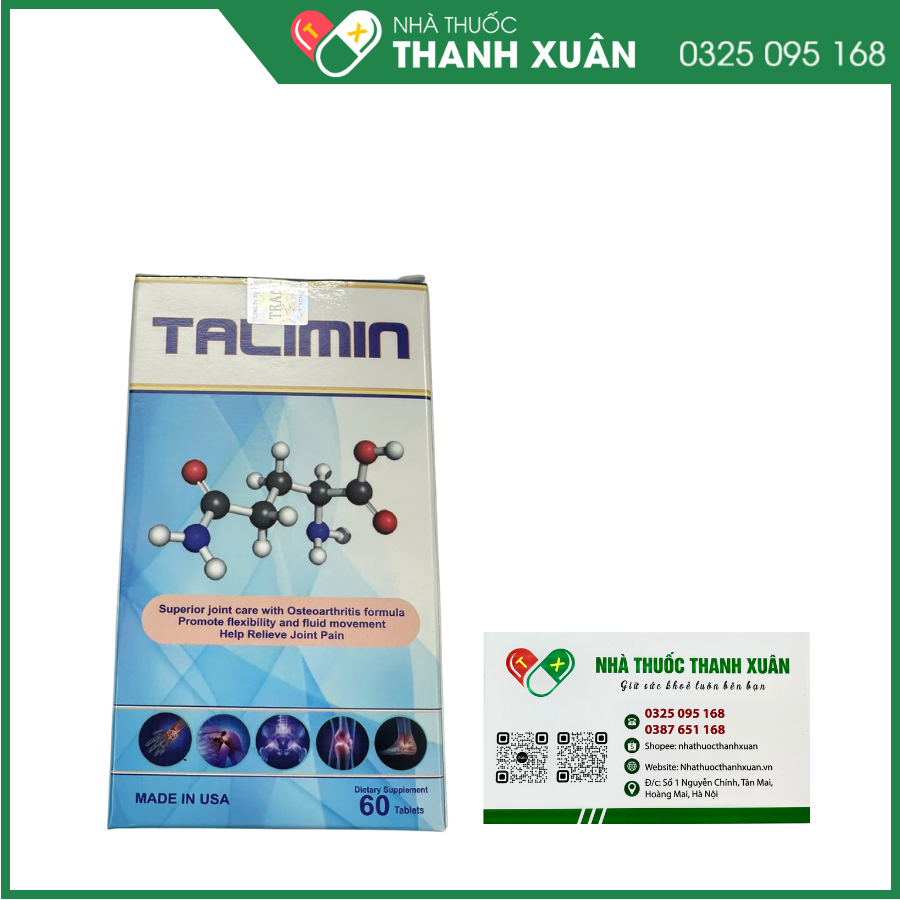 Viên uống Talimin giảm viêm khớp, thoái hóa khớp
