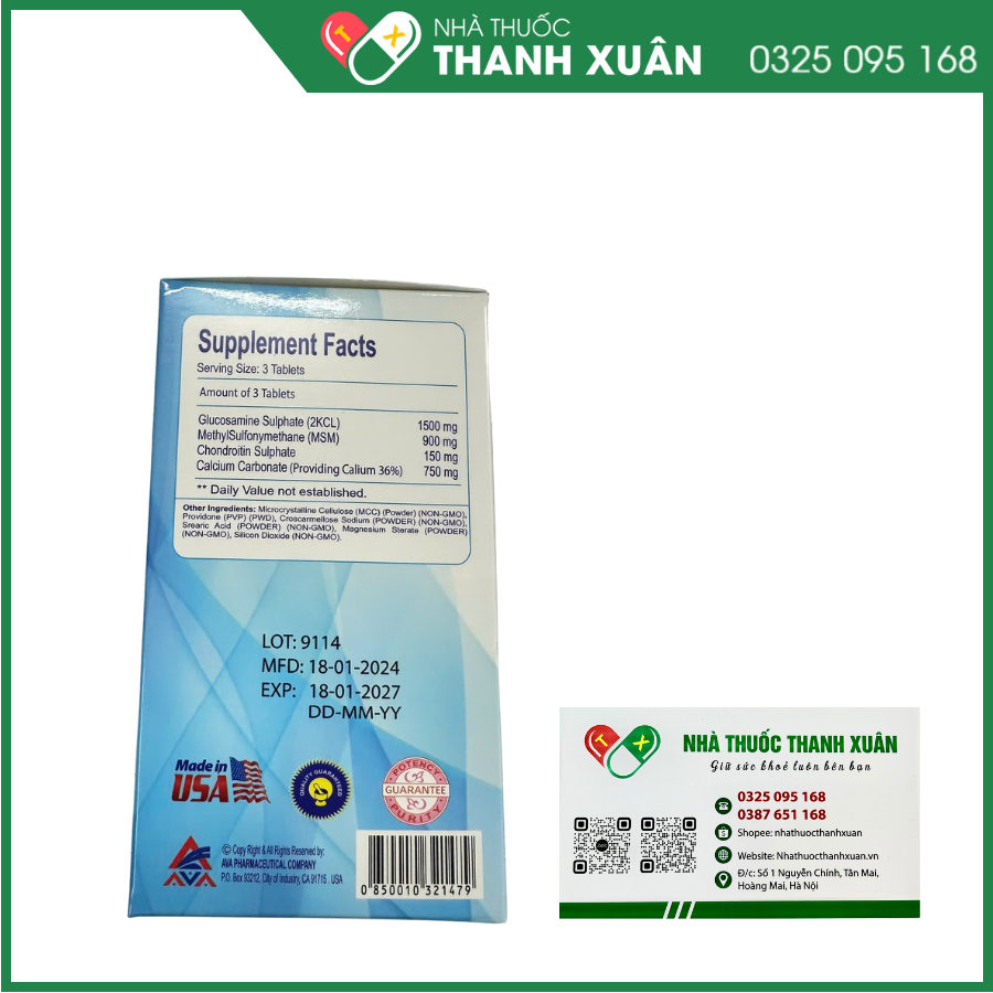 Viên uống Talimin giảm viêm khớp, thoái hóa khớp