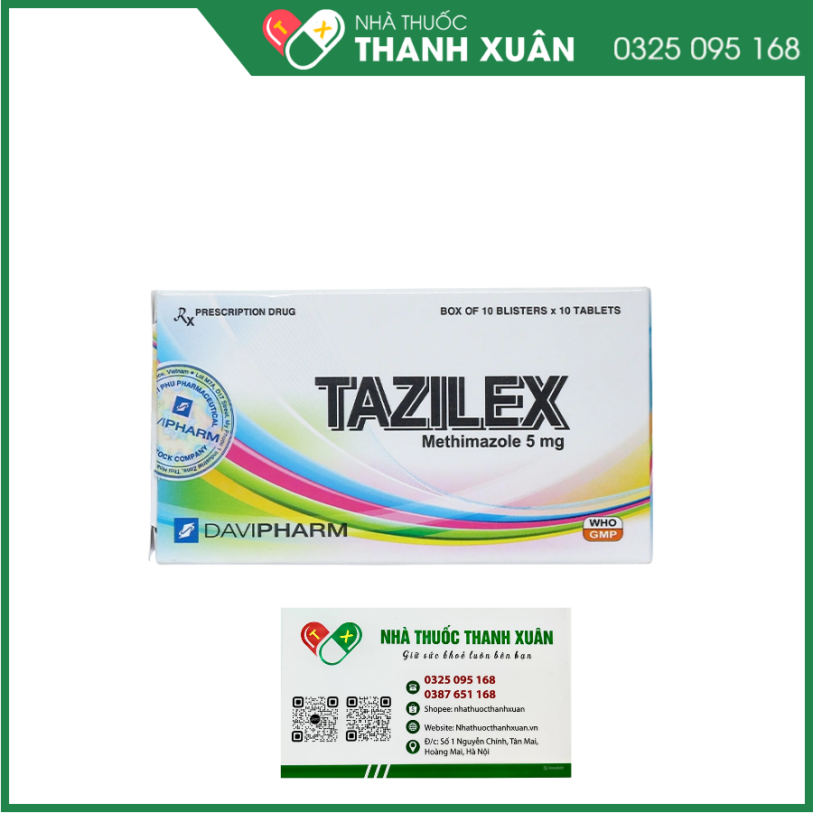 Tazilex trị triệu chứng nhiễm độc giáp