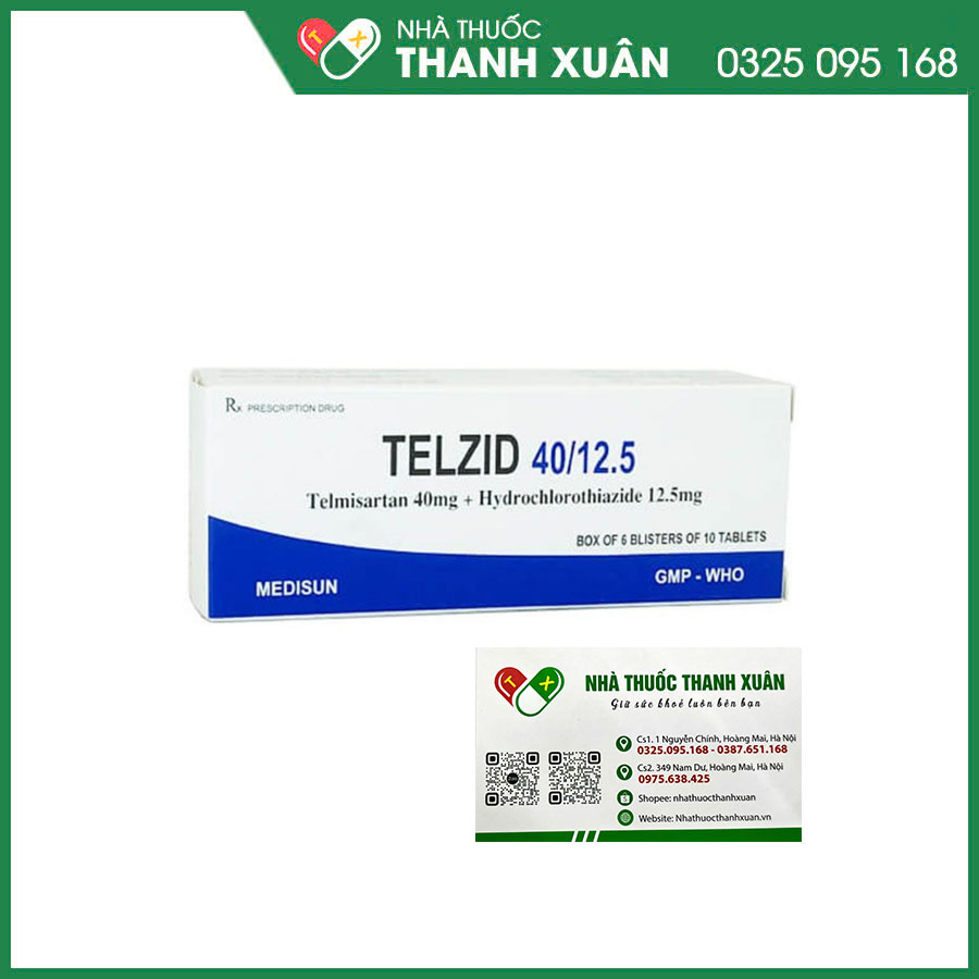 Telzid 40/12,5 thuốc điều trị tăng huyết áp