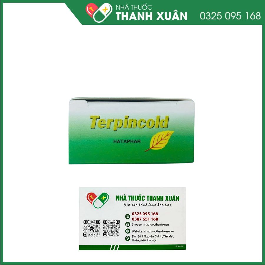 Terpincold giảm ho khan và ho do ngứa cổ ở người lớn