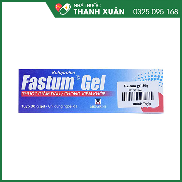 Fastum Gel 2,5% giảm đau, kháng viêm xương khớp