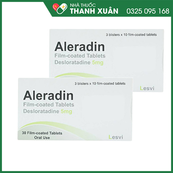 Thuốc Aleradin hỗ trợ điều trị viêm mũi dị ứng