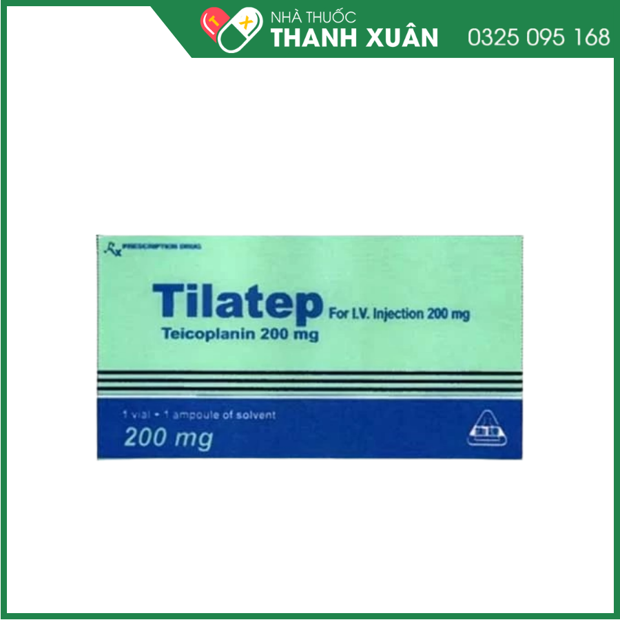 Bột pha tiêm tĩnh mạch Tilatep điều trị nhiễm khuẩn nặng do vi khuẩn Gram dương