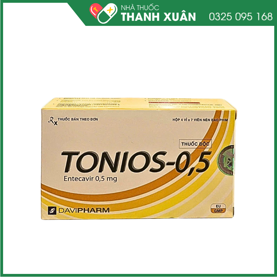 Thuốc Tonios-0.5 điều trị viêm gan B mạn