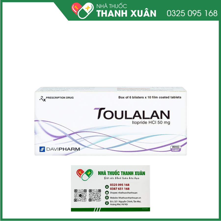 Toulalan điều trị triệu chứng về dạ dày