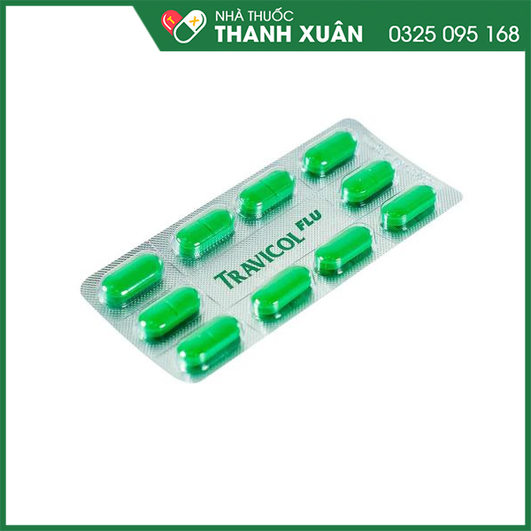Travicol điều trị triệu chứng cảm cúm