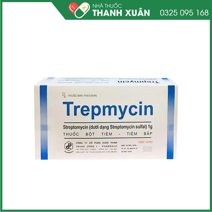 Trepmycin dùng phối hợp điều trị bệnh lậu, lao, u hạch bẹn, hạ cam, bệnh sổ mũi ngựa