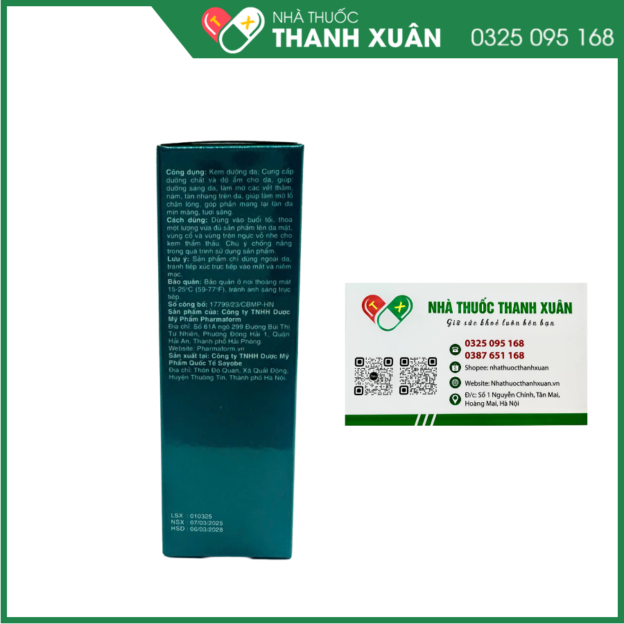 Pharmaform Tri-Xamic Cream cải thiện các dấu hiệu lão hóa
