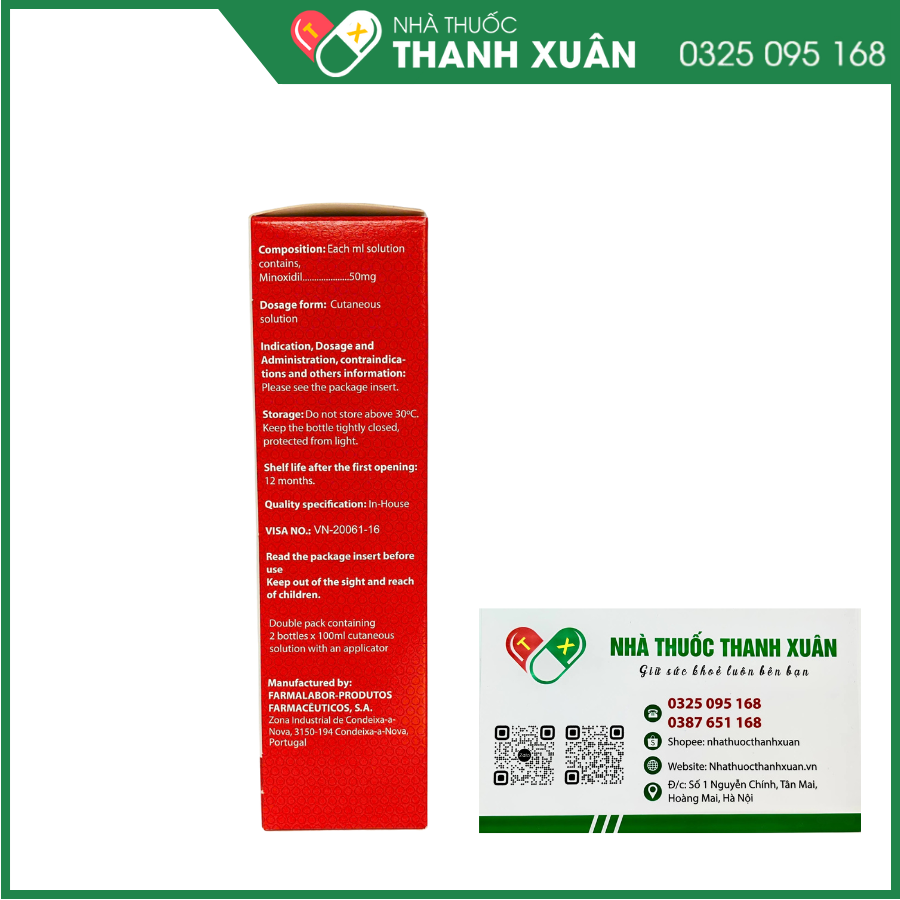 Tricovivax thuốc kích thích sự mọc tóc, điều trị hói đầu