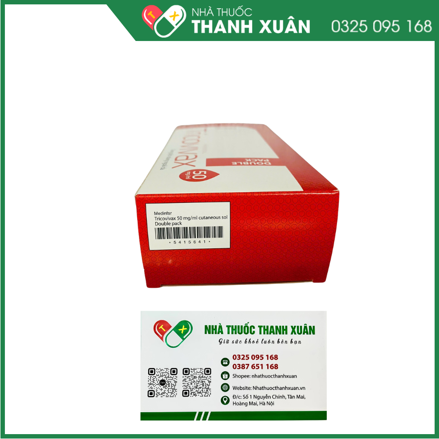 Tricovivax thuốc kích thích sự mọc tóc, điều trị hói đầu