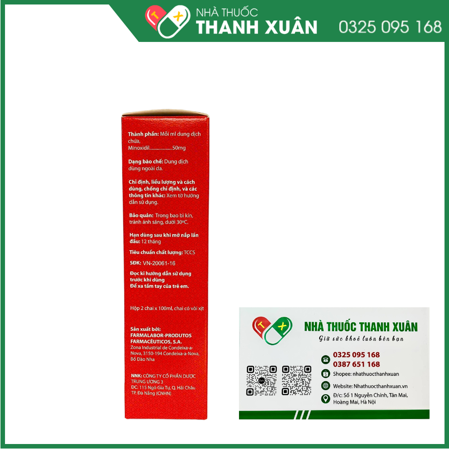Tricovivax thuốc kích thích sự mọc tóc, điều trị hói đầu