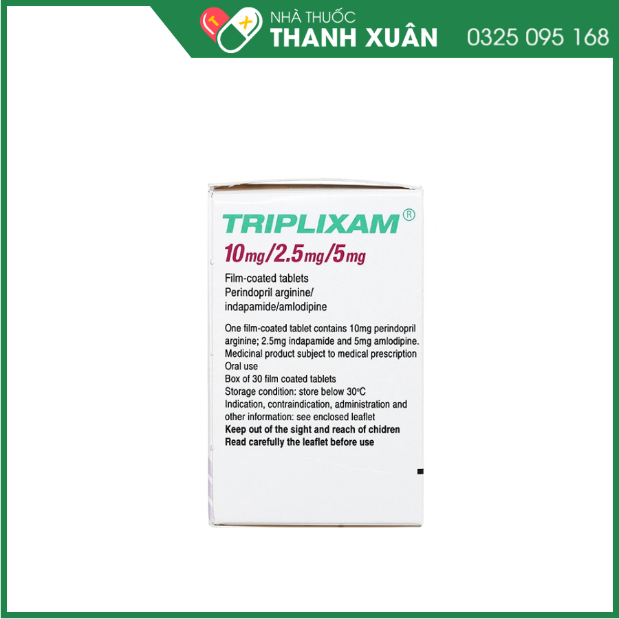 Triplixam 10mg/2.5mg/5mg trị tăng huyết áp