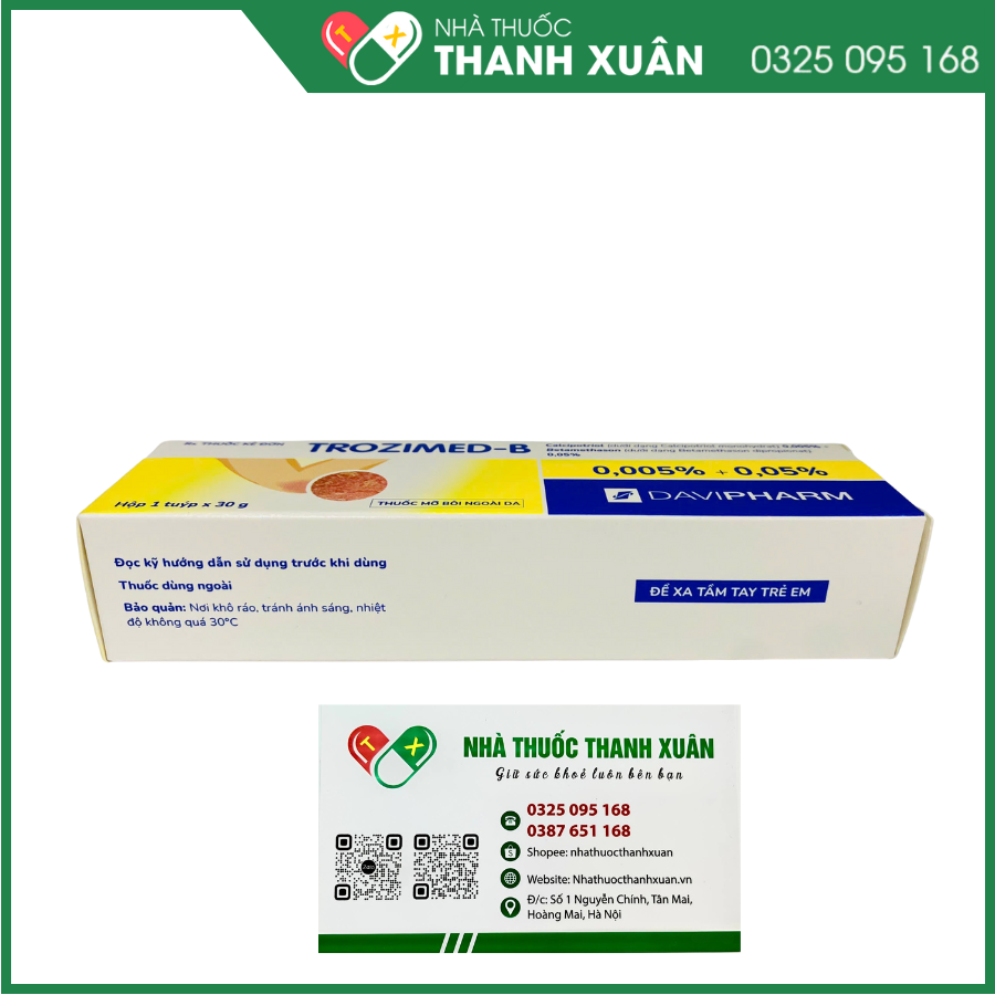 Trozimed-B thuốc điều trị bệnh vảy nến