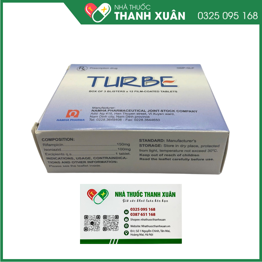 Turbe Thuốc điều trị lao phổi và lao ngoài phổi ở người lớn