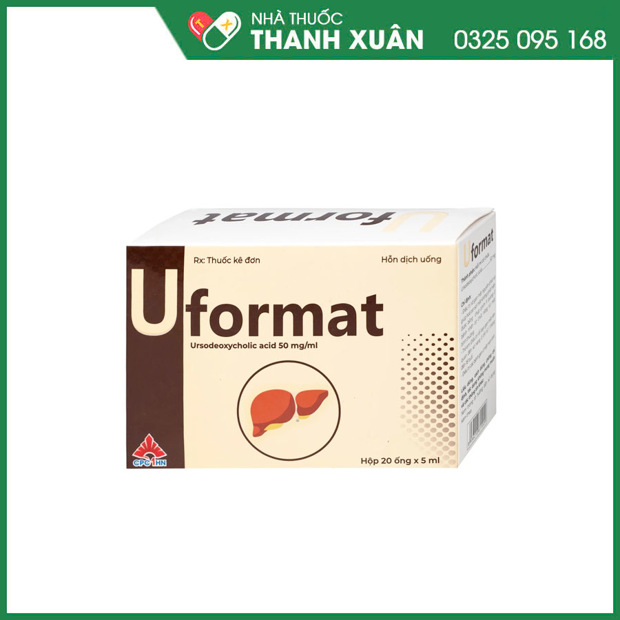 Uformat thuốc điều trị xơ gan mật, rối loạn gan mật, các bệnh gan ứ mật mạn tính