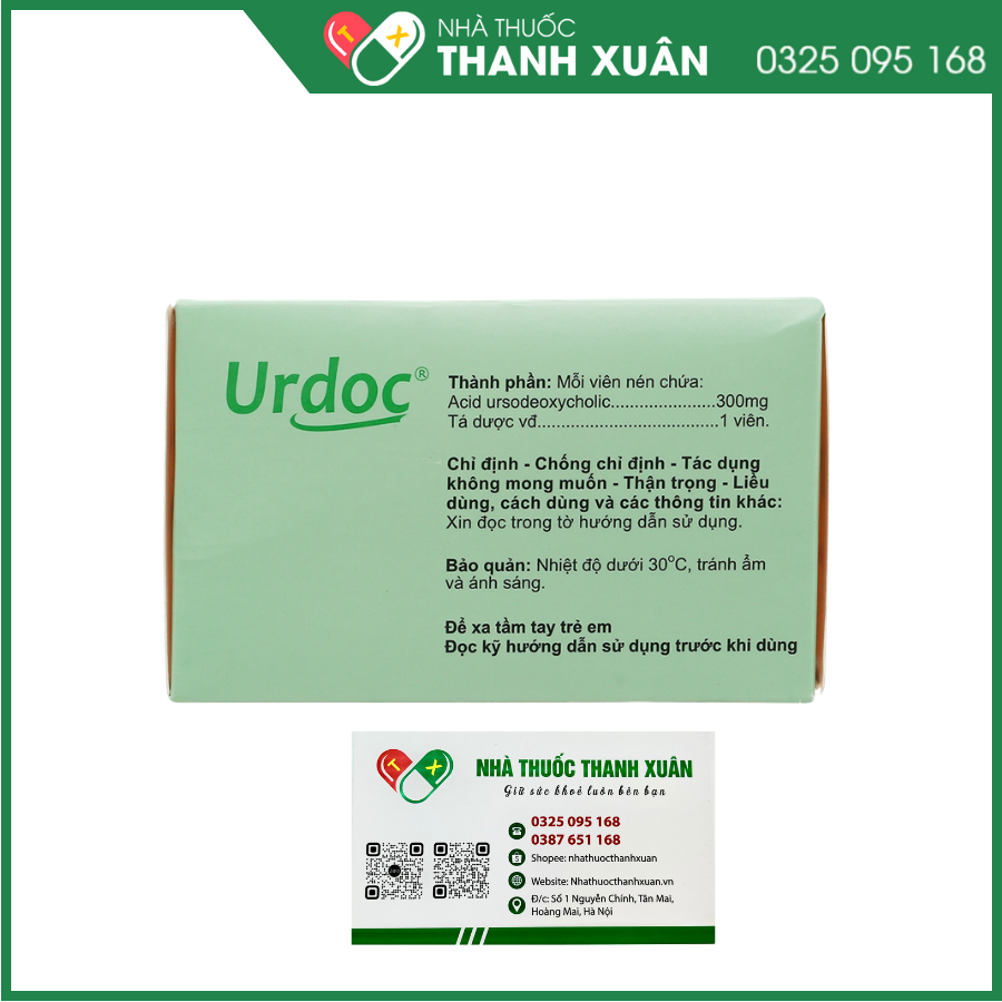 Urdoc 300mg hỗ trợ trị bệnh lý về gan mật