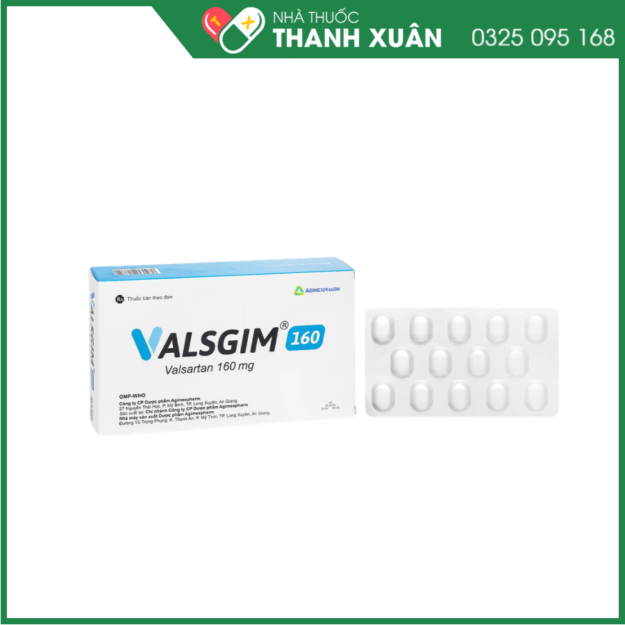 Valsgim 160 trị tăng huyết áp, suy tim