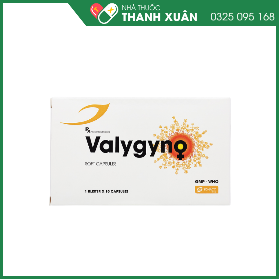 Viên đặt phụ khoa Valygyno điều trị viêm nhiễm âm đạo