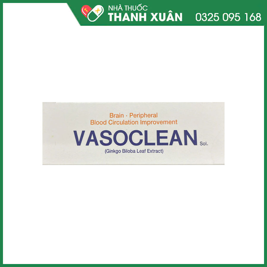 Vasoclean Vasoclean Sol thuốc điều trị các rối loạn tuần hoàn, sa sút trí tuệ, di ...
