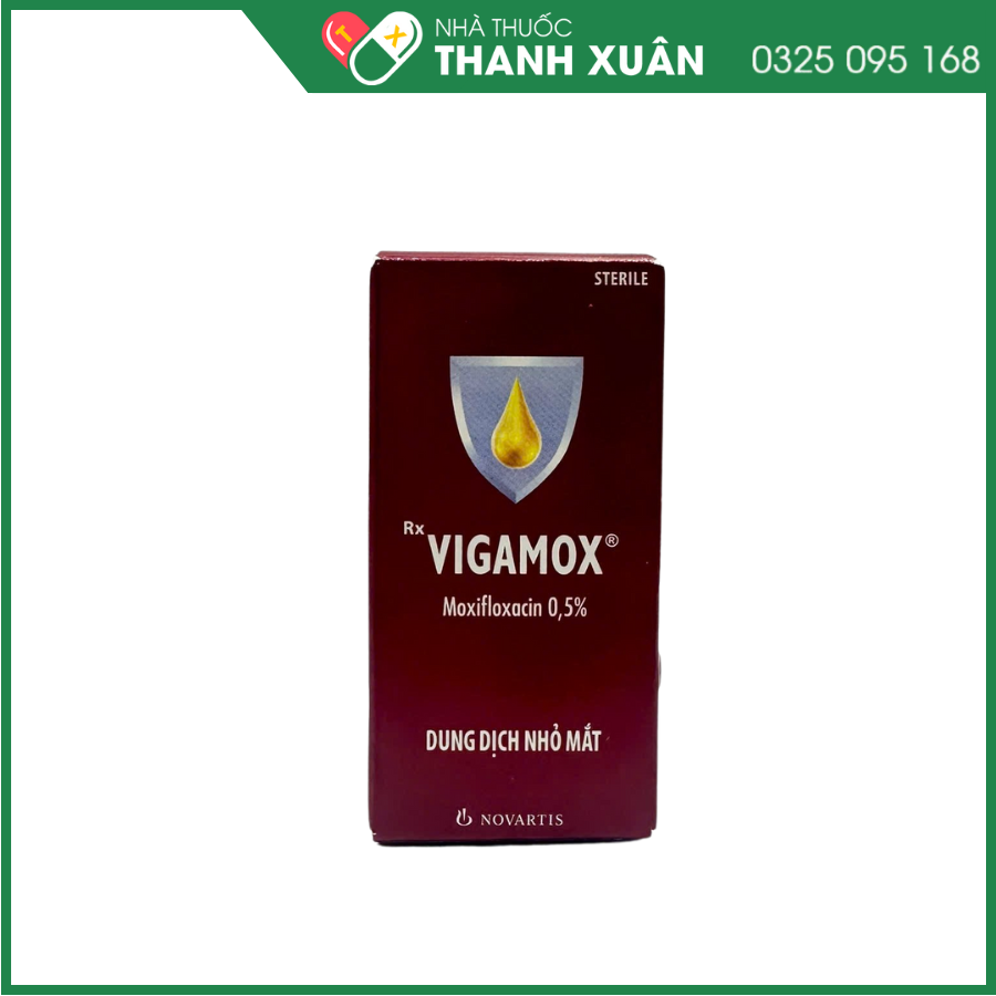 Dung dịch nhỏ mắt Vigamox điều trị nhiễm khuẩn mắt