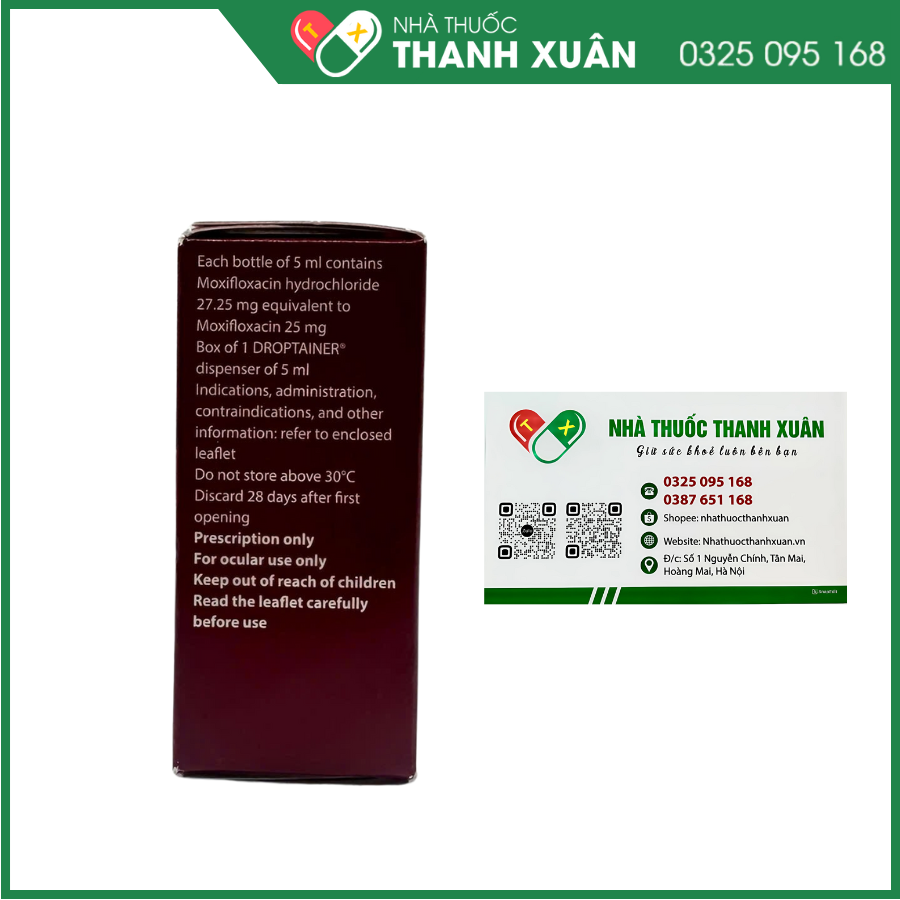 Dung dịch nhỏ mắt Vigamox điều trị nhiễm khuẩn mắt