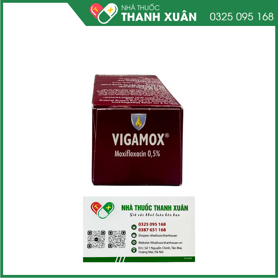 Dung dịch nhỏ mắt Vigamox điều trị nhiễm khuẩn mắt