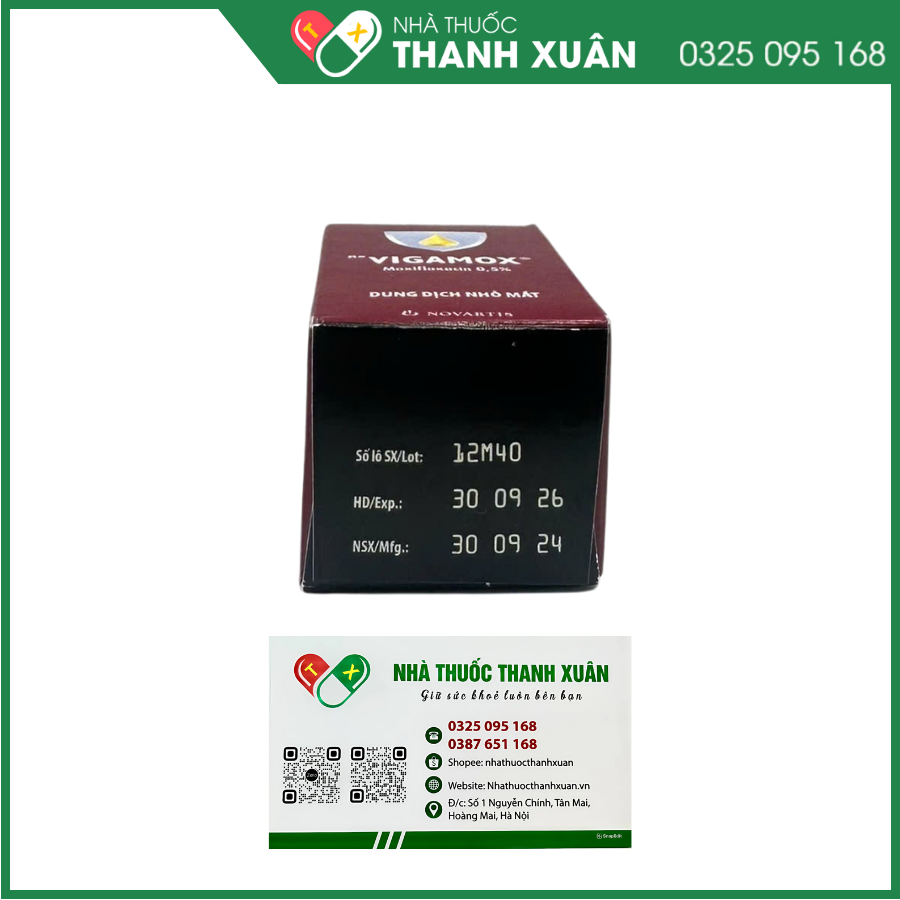 Dung dịch nhỏ mắt Vigamox điều trị nhiễm khuẩn mắt
