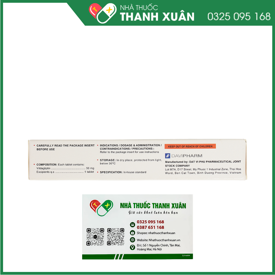 Thuốc Vigorito kiểm soát đường huyết ở bệnh đái tháo đường típ 2