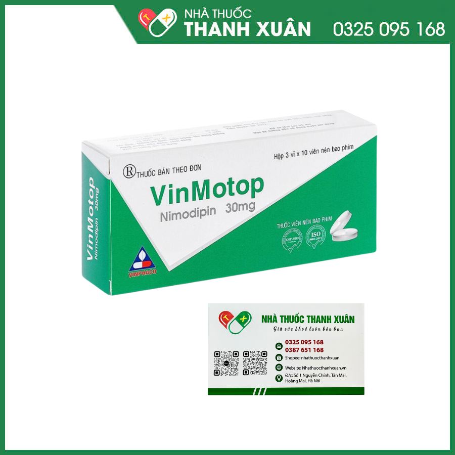 VinMotop 30mg trị thiếu máu cục bộ