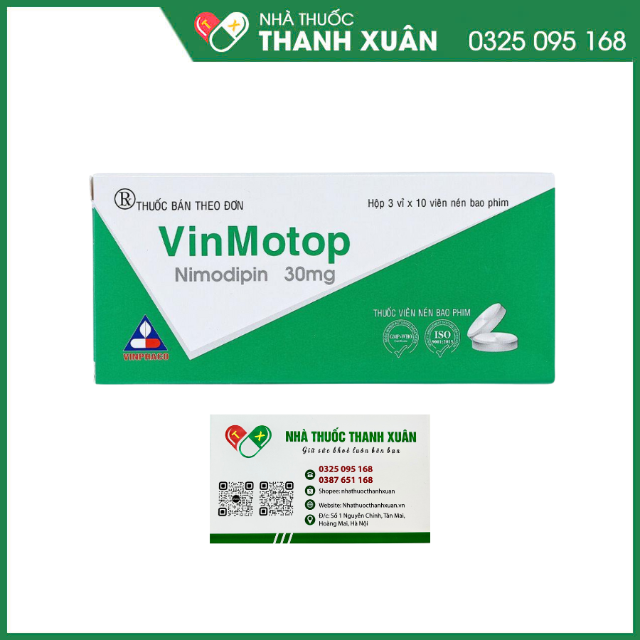 VinMotop 30mg trị thiếu máu cục bộ